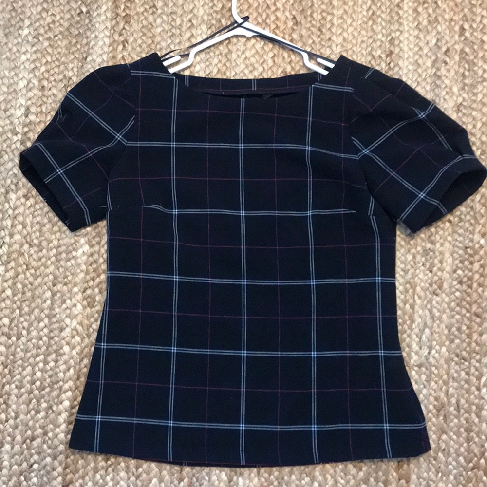 Banana Republic Plaid Top